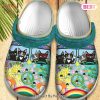 Hippie Cat Vans Bus Gift For Lover Rubber Crocs Clog Shoes Comfy Footwear