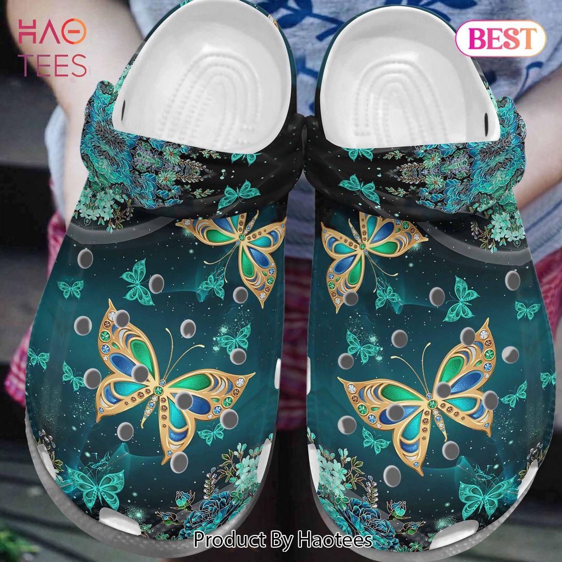 Lighting Butterfly Croc Shoes For Women - Magical Butterflies Shoes Crocbland Clog Gifts For Mother Day Grandma Lighting Butterfly Croc Shoes For Women - Magical Butterflies Shoes Crocbland Clog Gifts For Mother Day Grandma