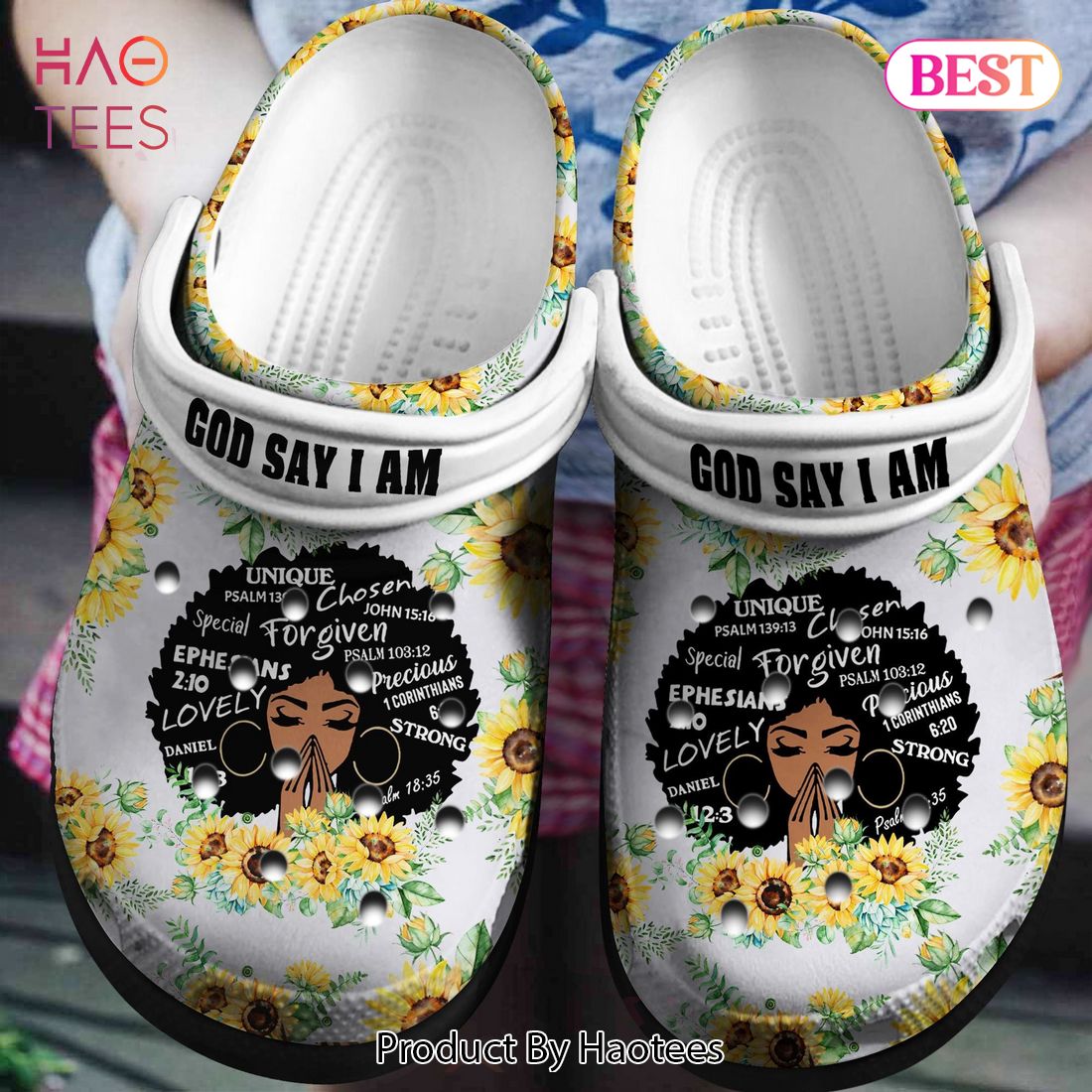 Lovely Black Girl Sunflower Shoes - God Say I Am Custom Shoes Birthday Gift For Women Girl Mother Daughter Sister Friend Lovely Black Girl Sunflower Shoes - God Say I Am Custom Shoes Birthday Gift For Women Girl Mother Daughter Sister Friend