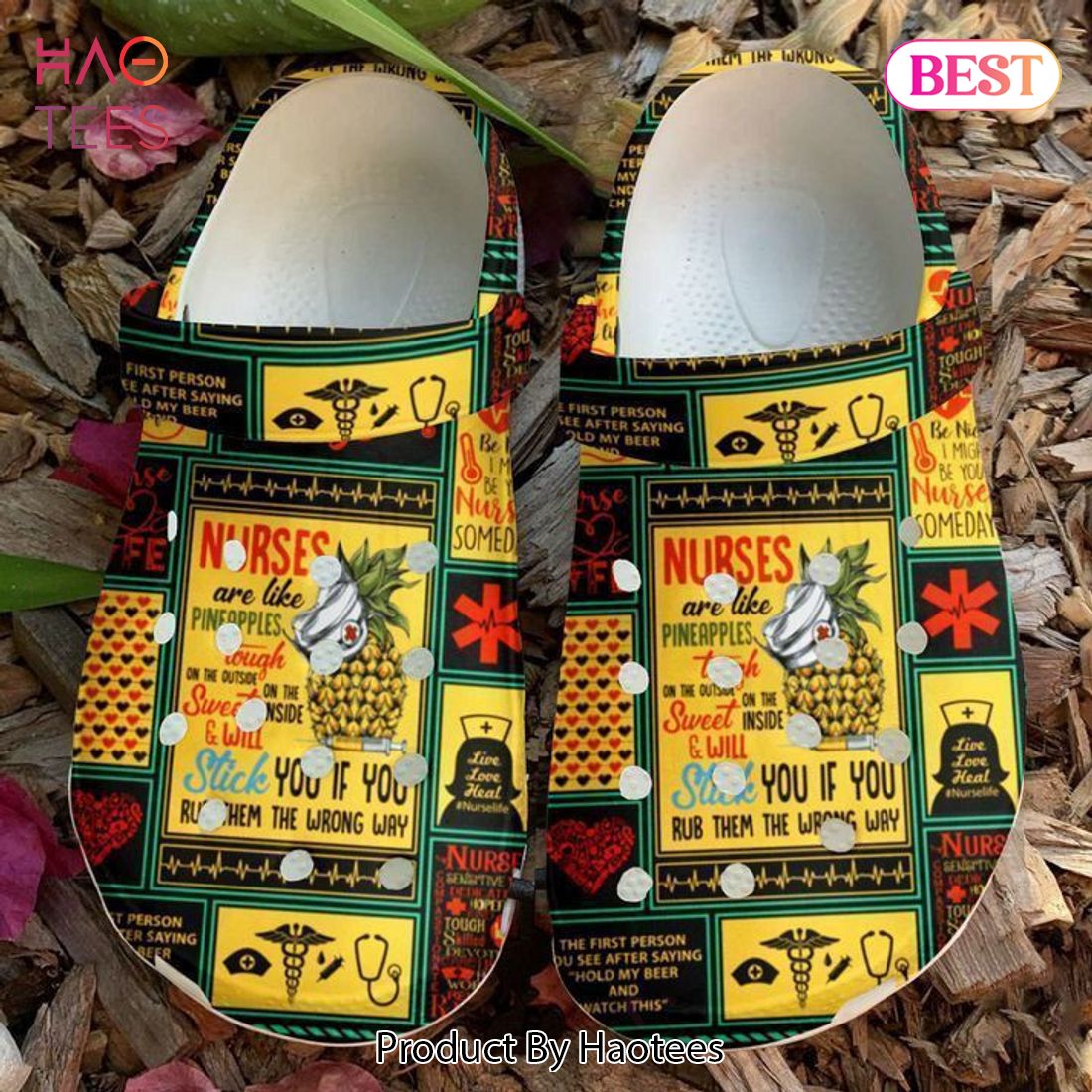Nurse Are Like Pineapples Rubber Crocs Clog Shoes Comfy Footwear Nurse Are Like Pineapples Rubber Crocs Clog Shoes Comfy Footwear