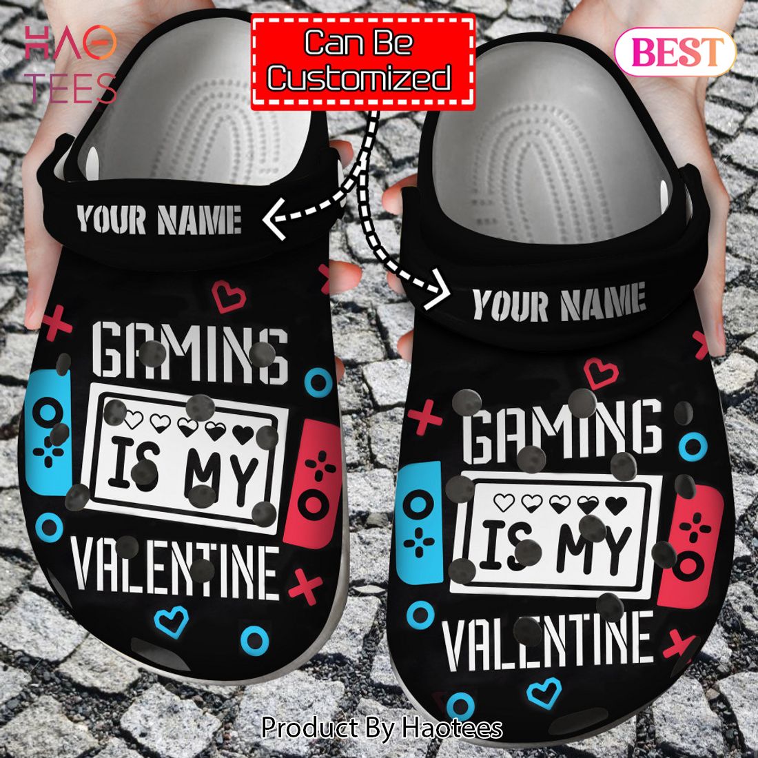 Personalized Gaming Is My Valentine Crocs Clog Shoes For Men And Women Personalized Gaming Is My Valentine Crocs Clog Shoes For Men And Women