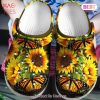Sunflower Crowned Girl Crocs Yoga Girl Crocs Yoga Girl Clog Rubber Crocs Clog Shoes Comfy Footwear
