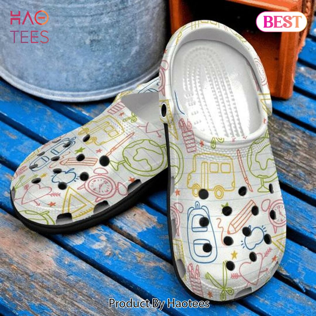 Teacher Personalized Icon School Gift For Lover Rubber Crocs Clog Shoes Comfy Footwear Teacher Personalized Icon School Gift For Lover Rubber Crocs Clog Shoes Comfy Footwear