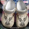 Wild Deer With Fish Flower Crocs Shoes Crocbland Clog Birthday Gifts For Man Father Grandpa