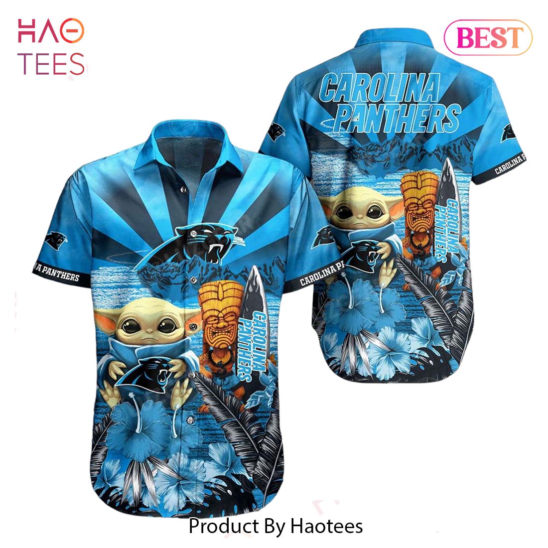 HOT TREND Carolina Panthers NFL Baby Yoda Hawaiian Shirt Style Summer Trending For Men Women HOT TREND Carolina Panthers NFL Baby Yoda Hawaiian Shirt Style Summer Trending For Men Women