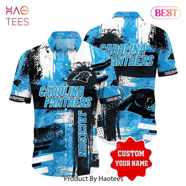 HOT TREND Carolina Panthers NFL Customized Hawaiian Shirt Floral Tropical Pattern This Trends Summer For Sports Enthusiast