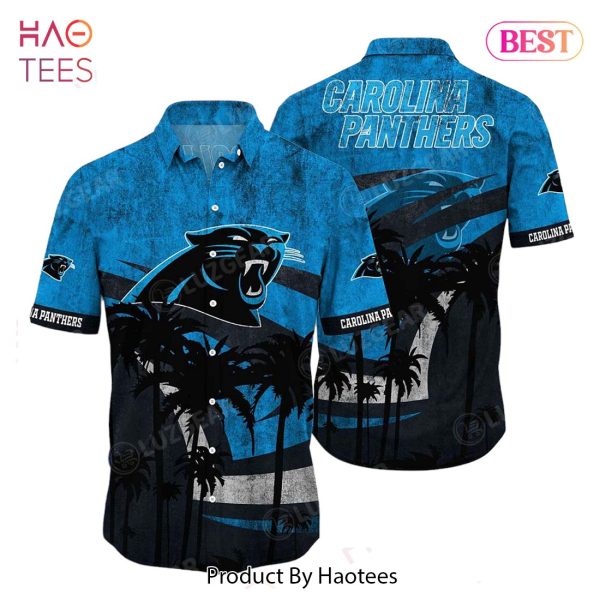 HOT TREND Carolina Panthers NFL Hawaii Shirt Graphic Tropical Pattern Short Sleeve Hot Summer