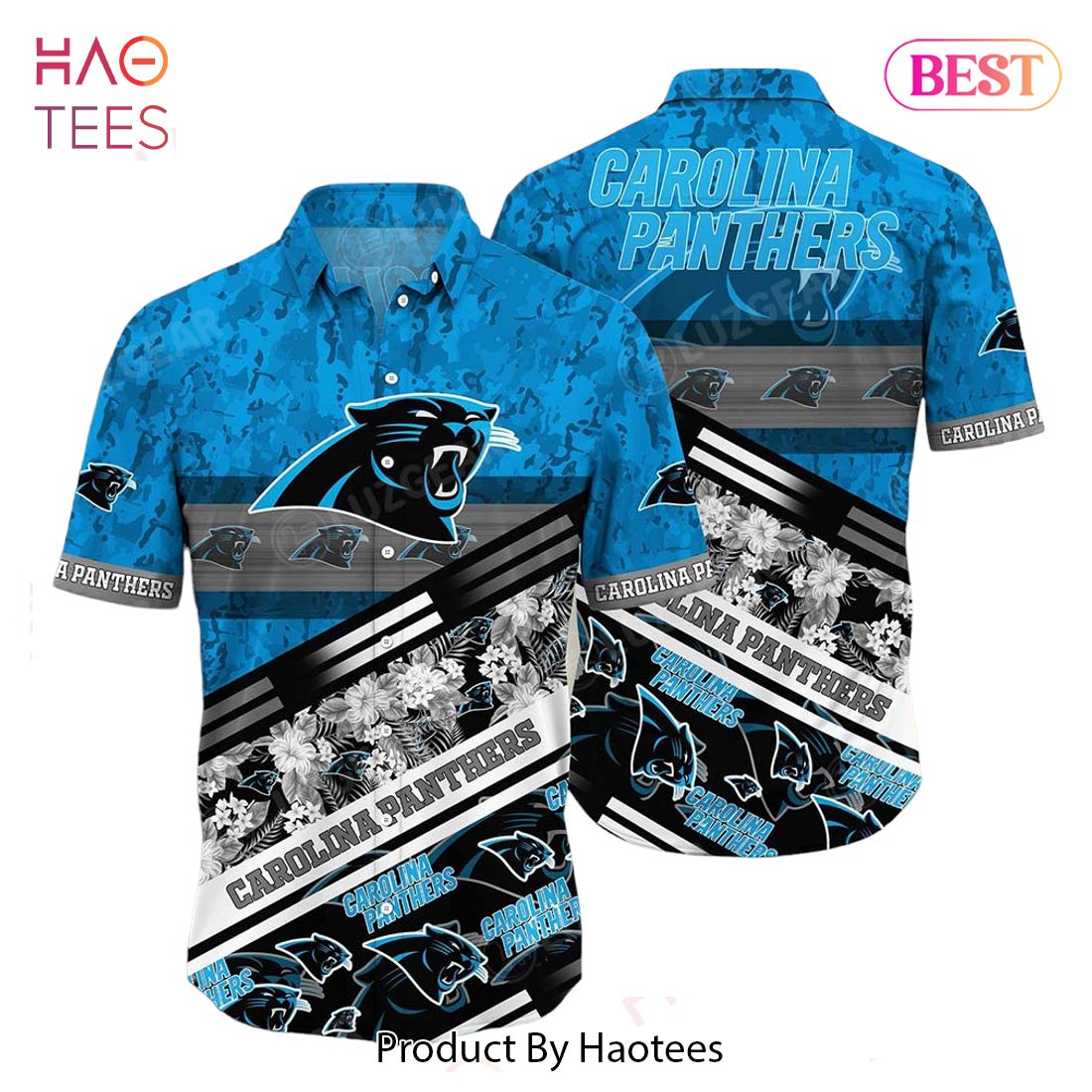 HOT TREND Carolina Panthers NFL Hawaiian Shirt Graphic Tropical Pattern 3D Printed Beach Shirt Summer Gift For Fans HOT TREND Carolina Panthers NFL Hawaiian Shirt Graphic Tropical Pattern 3D Printed Beach Shirt Summer Gift For Fans