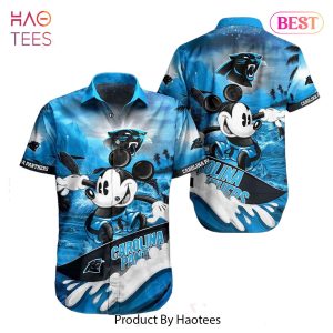HOT TREND Carolina Panthers NFL Hawaiian Shirt Mickey Graphic 3D Printed Gift For Fans