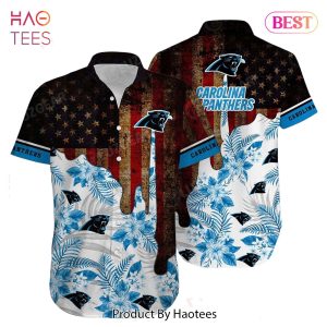 HOT TREND Carolina Panthers NFL Hawaiian Shirt Trends Summer Vintage US Flag Gift For Men Women