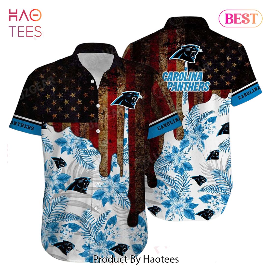 HOT TREND Carolina Panthers NFL Hawaiian Shirt Trends Summer Vintage US Flag Gift For Men Women HOT TREND Carolina Panthers NFL Hawaiian Shirt Trends Summer Vintage US Flag Gift For Men Women