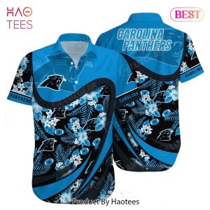 HOT TREND Carolina Panthers NFL Hawaiian Shirt Tropical Pattern Beach Shirt New Trends Gift For Sports Fans