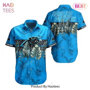 HOT TREND Carolina Panthers NFL Hawaiian Shirt Tropical Pattern Graphic Gift For Fan NFL Enthusiast