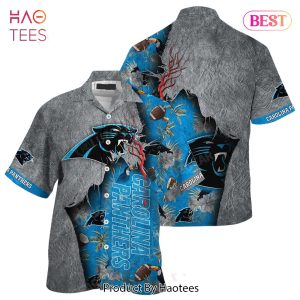 HOT TREND Carolina Panthers NFL Hawaiian Shirt Tropical Print Sumer Gift For Fans