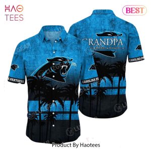 HOT TREND Carolina Panthers NFL Personalized Hawaiian Shirt Tropical Pattern Trends Summer Custom Your Name And Childs Name