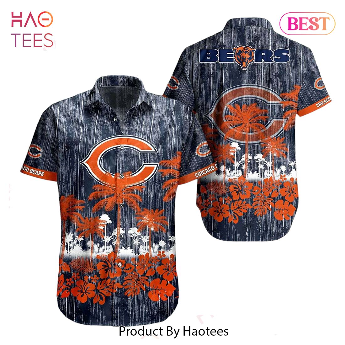 HOT TREND Chicago Bears NFL Hawaii Graphic Tropical Pattern Style Summer Hawaiian Shirt HOT TREND Chicago Bears NFL Hawaii Graphic Tropical Pattern Style Summer Hawaiian Shirt