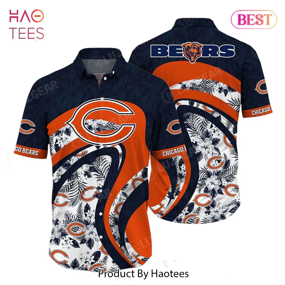 HOT TREND Chicago Bears NFL Hawaii Shirt Graphic Floral Tropical Pattern This Summer For Fan HOT TREND Chicago Bears NFL Hawaii Shirt Graphic Floral Tropical Pattern This Summer For Fan