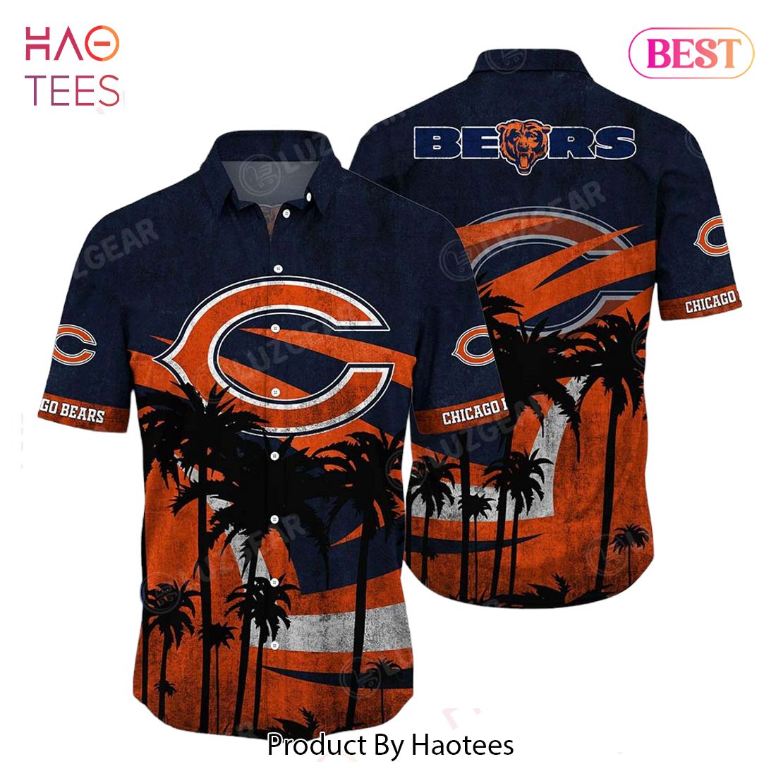 HOT TREND Chicago Bears NFL Hawaii Shirt Graphic Tropical Pattern Short Sleeve Hot Summer HOT TREND Chicago Bears NFL Hawaii Shirt Graphic Tropical Pattern Short Sleeve Hot Summer