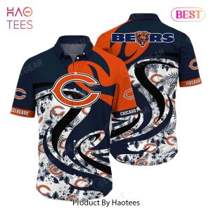 HOT TREND Chicago Bears NFL Hawaii Shirt Tropical Pattern Graphic This Summer Gift For Fan NFL