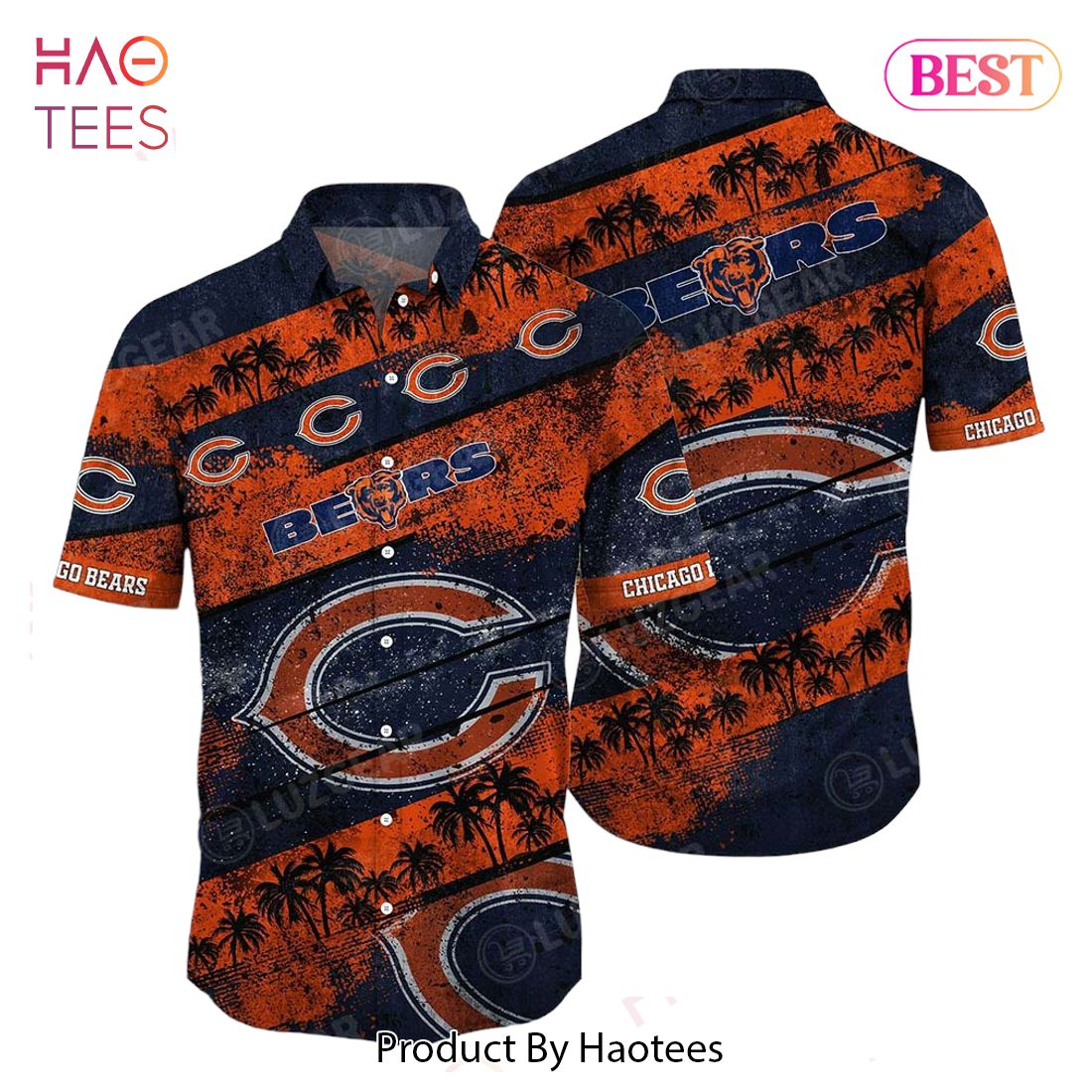 HOT TREND Chicago Bears NFL Hawaiian Shirt Graphic Tropical Pattern Short Sleeve Summer For Fans HOT TREND Chicago Bears NFL Hawaiian Shirt Graphic Tropical Pattern Short Sleeve Summer For Fans