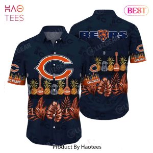 HOT TREND Chicago Bears NFL Hawaiian Shirt Tropical Pattern Graphic Trends Summer Gift For Fan NFL