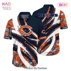 HOT TREND Chicago Bears NFL Hawaiian Shirt Tropical Pattern New Trend Summer For Sports Football Fans