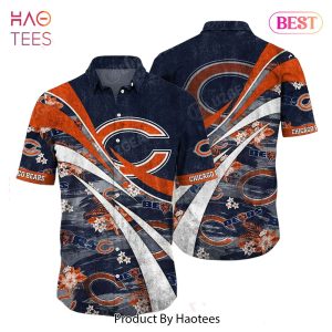 HOT TREND Chicago Bears NFL Summer Hawaiian Shirt Floral Pattern Graphic For Football NFL Enthusiast