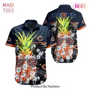 HOT TREND Chicago Bears NFL Tropical Pattern Pineapple Design Hawaiian Shirt New Trending For Men Women