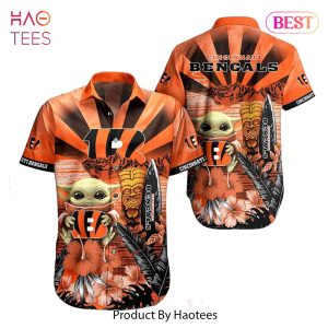 HOT TREND Cincinnati Bengals NFL Baby Yoda Hawaiian Shirt Style Summer Trending For Men Women