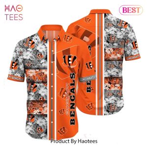 HOT TREND Cincinnati Bengals NFL Graphic Tropical Pattern Hawaiian Shirt 3D Printed Beach Shirt Summer Gift For Fans