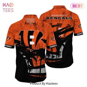 HOT TREND Cincinnati Bengals NFL Hawaii Shirt Graphic Tropical Pattern Short Sleeve Hot Summer