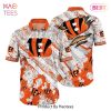 HOT TREND Cincinnati Bengals NFL Hawaiian Shirt Floral Print American Flag Beach Shirt Short Style Summer