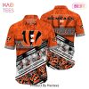 HOT TREND Cincinnati Bengals NFL Hawaiian Shirt Graphic Tropical Pattern 3D Printed Beach Shirt Summer Gift For Fan