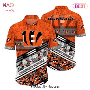 HOT TREND Cincinnati Bengals NFL Hawaiian Shirt Graphic Tropical Pattern 3D Printed Beach Shirt Summer Gift For Fans