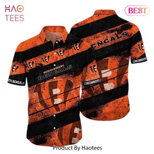 HOT TREND Cincinnati Bengals NFL Hawaiian Shirt Graphic Tropical Pattern Short Sleeve Summer For Fans