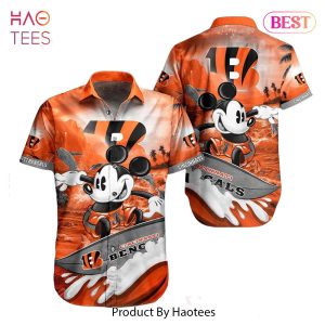 HOT TREND Cincinnati Bengals NFL Hawaiian Shirt Mickey Graphic 3D Printed Gift For Fans