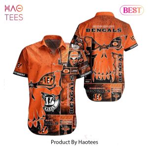 HOT TREND Cincinnati Bengals NFL Hawaiian Shirt Skull Printed 3D New Trend Summer For Fans