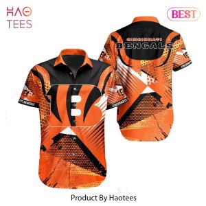 HOT TREND Cincinnati Bengals NFL Hawaiian Shirt Summer Short Sleeve Button Down Shirt Perfect Gift For Big Fans