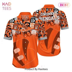 HOT TREND Cincinnati Bengals NFL Hawaiian Shirt Trends Summer Short Sleeve Button Down Shirt For Sports Fans