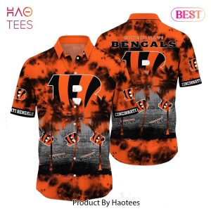 HOT TREND Cincinnati Bengals NFL Hawaiian Shirt Tropical Pattern Graphic Short Sleeve Summer Gift For Fans