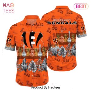 HOT TREND Cincinnati Bengals NFL Hawaiian Shirt Tropical Pattern Graphic Trends Summer Gift For Fan NFL