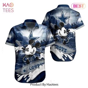 HOT TREND Dallas Cowboys NFL Hawaiian Shirt Mickey Graphic 3D Printed Gift For Fans