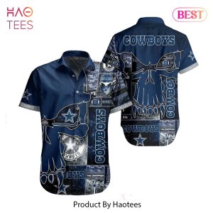 HOT TREND Dallas Cowboys NFL Hawaiian Shirt Skull Printed 3D New Trend Summer For Fans