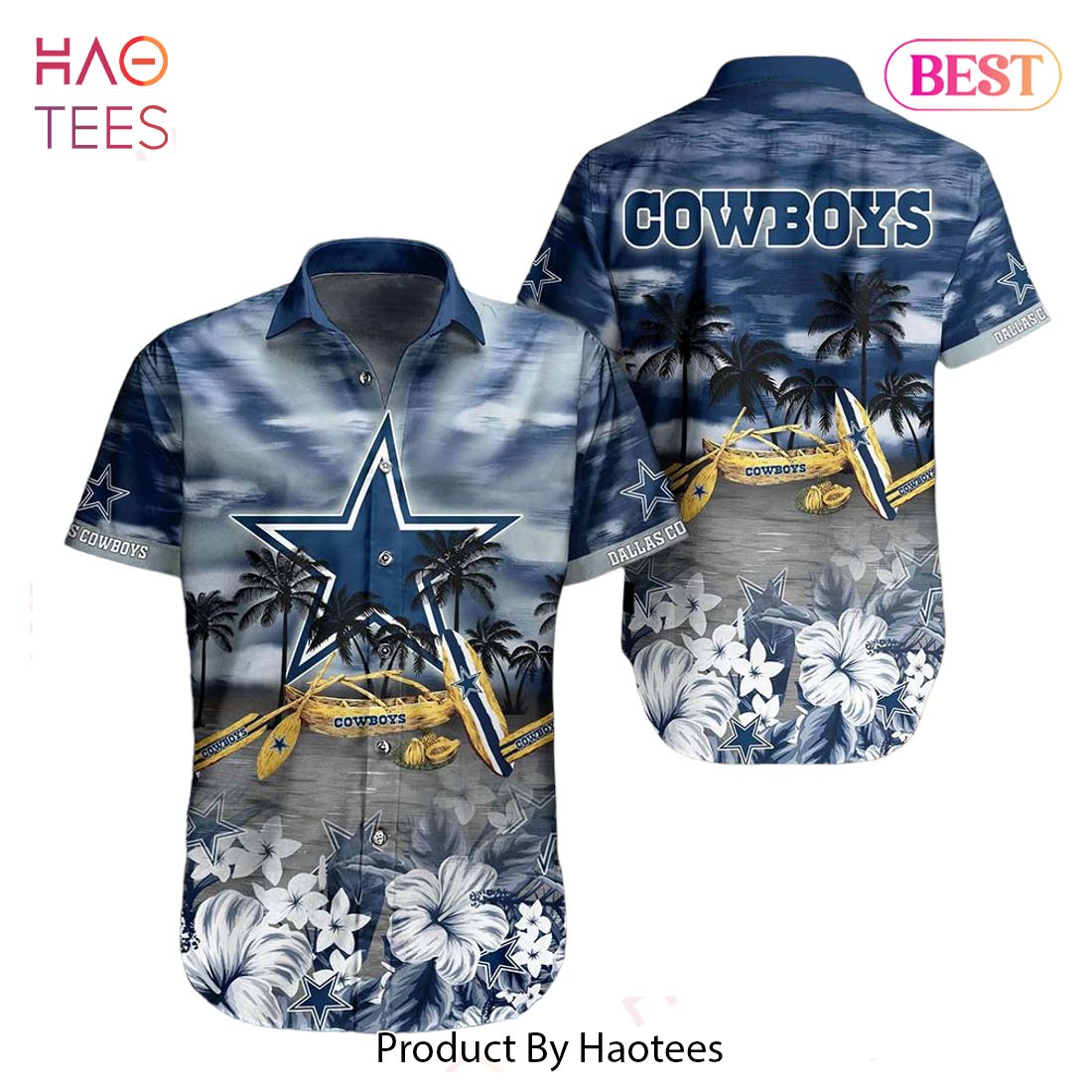 Dallas Cowboys Hawaiian Shirt Summer Tropical Pattern Gift For