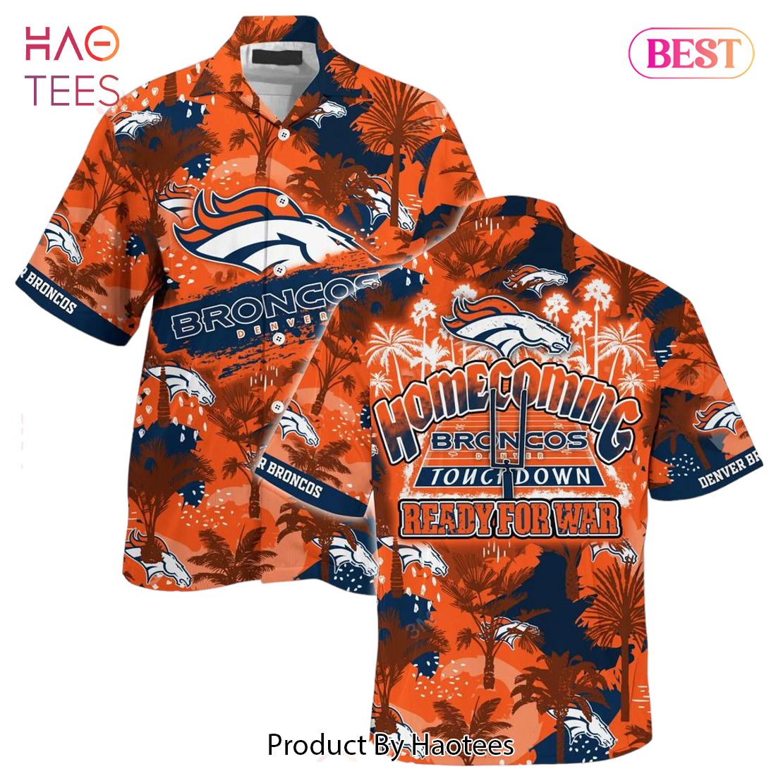 Denver Broncos NFL For Sports Fan Unisex Hawaiian Shirt