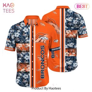 HOT TREND Denver Broncos NFL Graphic Tropical Pattern Hawaiian Shirt 3D Printed Beach Shirt Summer Gift For Fans