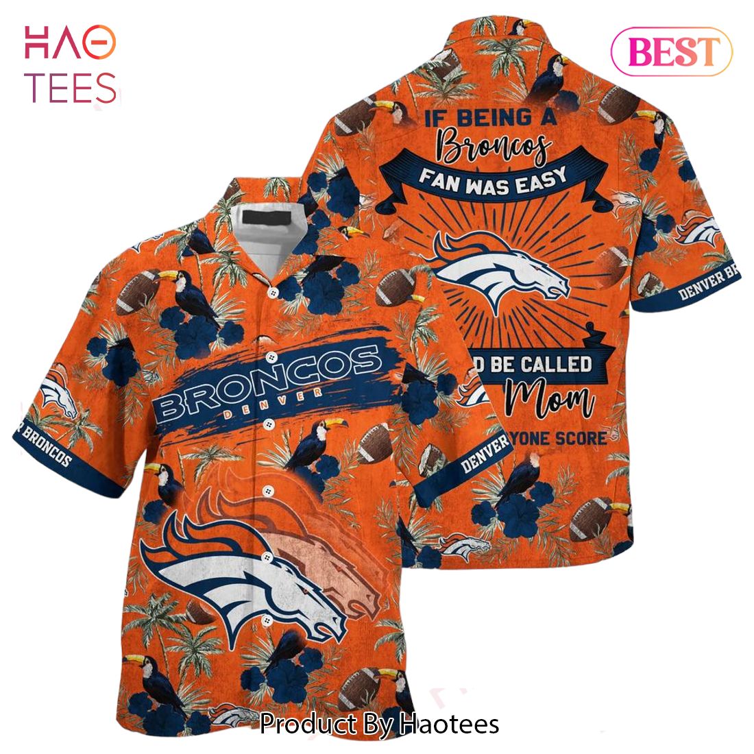 Denver Broncos Flame Polo Shirt - T-shirts Low Price