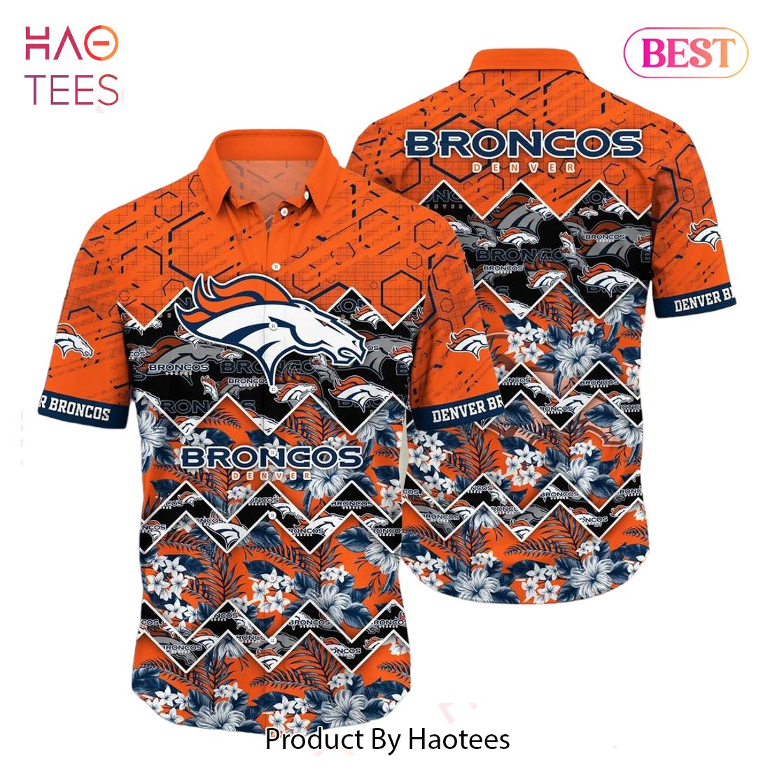 HOT TREND Denver Broncos NFL Hawaiian Shirt Graphic Tropical Pattern 3D Printed Beach Shirt Summer Gift For Fan HOT TREND Denver Broncos NFL Hawaiian Shirt Graphic Tropical Pattern 3D Printed Beach Shirt Summer Gift For Fan