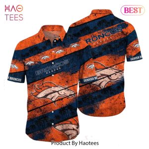 HOT TREND Denver Broncos NFL Hawaiian Shirt Graphic Tropical Pattern Short Sleeve Summer For Fans