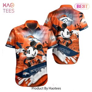 HOT TREND Denver Broncos NFL Hawaiian Shirt Mickey Graphic 3D Printed Gift For Fans